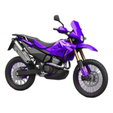 purple shining enduro cross bike 500cc sticker