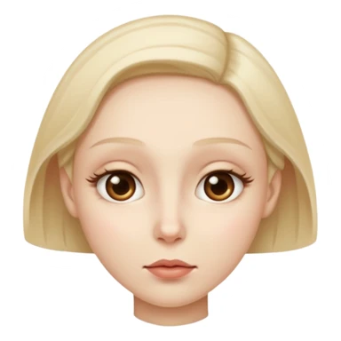 Whispering face sticker