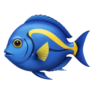 blue tang fish sticker