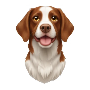 crossbreed brittany spaniel and border colle sticker