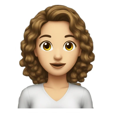 brunette,-hazel-eyed,-with-beautiful-hair, -raining-money sticker