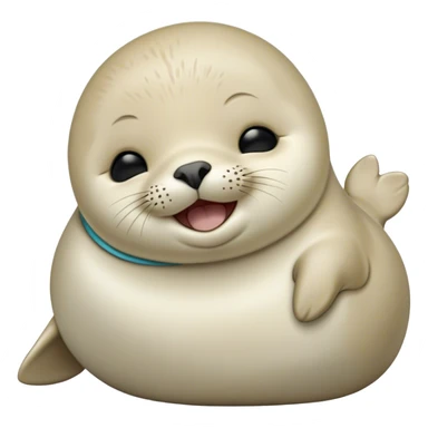 Cinematic Cute Yawning Baby Seal Portrait Emoji, Head tilted slightly with a dramatic, wide-open yawn, showcasing a chubby, tender body with half-closed, drowsy eyes and a relaxed, slightly open mouth, Simplified yet irresistibly adorable features, highly detailed, glowing with a soft, cozy arctic glow, high shine, relaxed yet expressive, stylized with a dash of playful polar charm, soft glowing outline, capturing the essence of a drowsy yet affectionate baby seal that appears ready to stretch and yawn its way out of the screen! sticker