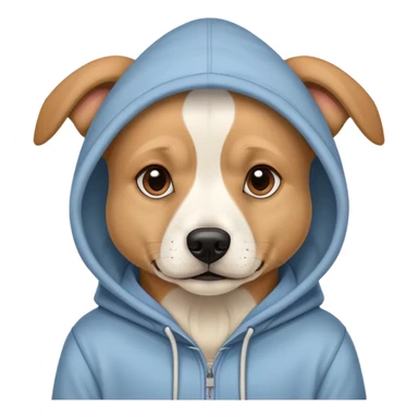 Chill guy dog with hoodie sticker