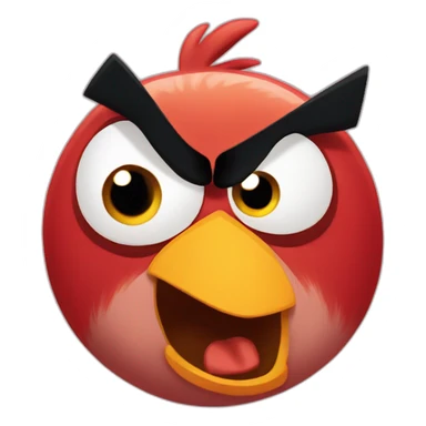 Yelling angry birds sticker