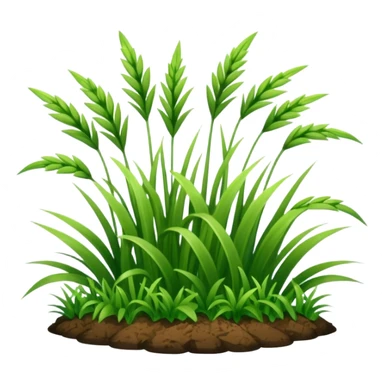 a small patch of grass  sticker