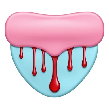 feminine sanitary pad with blood dripping sticker