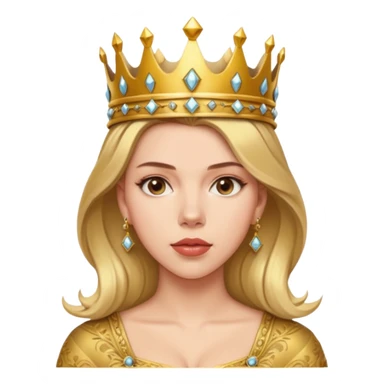 Scarlett Johansson, wearing crown  sticker