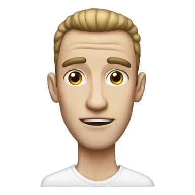 super skinny extremely white guy with bad acne sticker