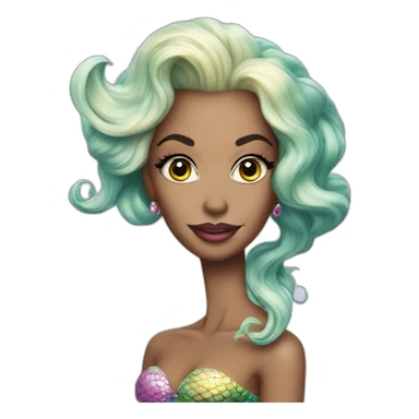 Ru Paul mermaid sticker