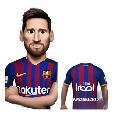 messi barcelona sticker