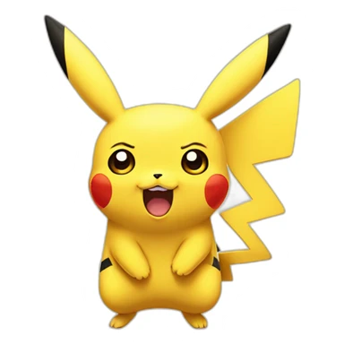 pikachu cry loudly sticker