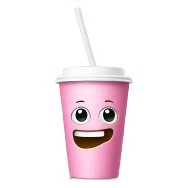 Pink coffee to Go Cup  sticker