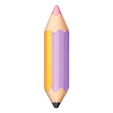 pastel melted pencil sticker