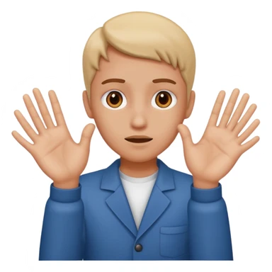 Isyarat SOS dengan tangan sticker