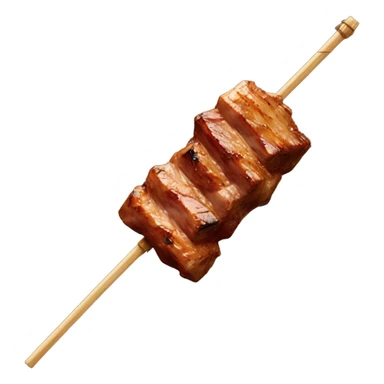 Roasted meat on a skewer sticker