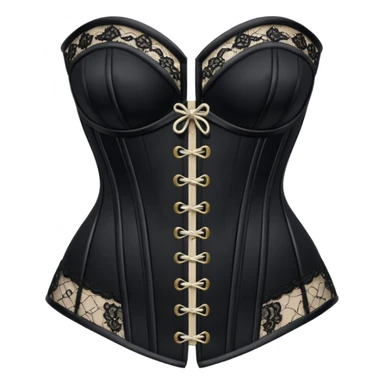 Black corset sticker