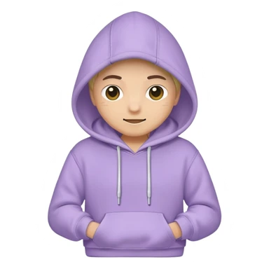 pastel purple hoodie only sticker