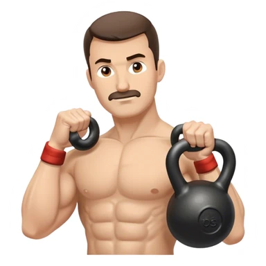 guy Kettlebell Exercises sticker