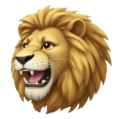 cool lion sticker