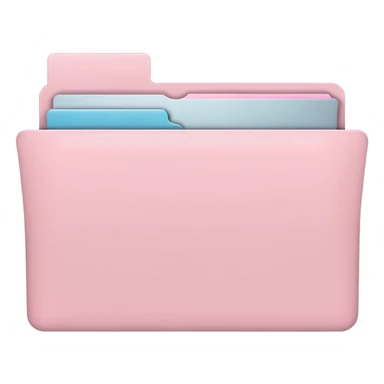 pastel pink empty folder for macbook app aesthetic sticker