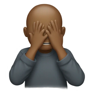 Fun hiding face sticker