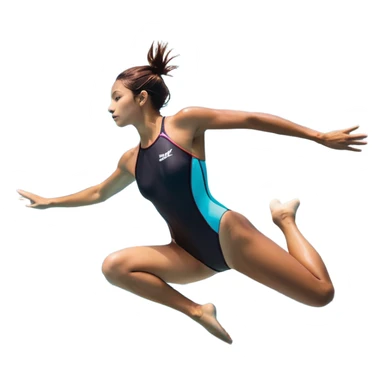 A determined, inexperienced person leaps into a pool named “Confidence,” surrounded by skilled divers already in motion. Their form isn’t perfect, but their focus is unshakable. Eyes forward, body strong, they dive in with purpose—driven not by mastery, but by the will to grow. pool,determination. sticker