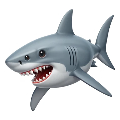 Shark attack sticker