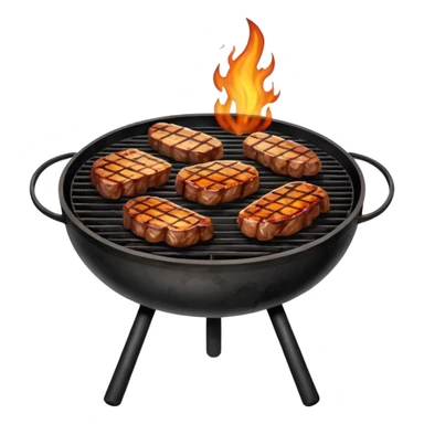 Bbq grilled meat sticker