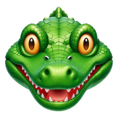 Un avión con cara de cocodrilo  sticker