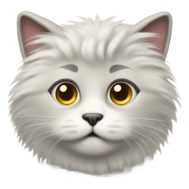 Fluffy cat sticker
