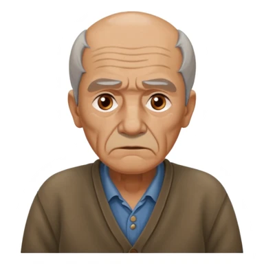 abuelo de pueblo serio y desconfiado. estilopaco martinez soria sticker