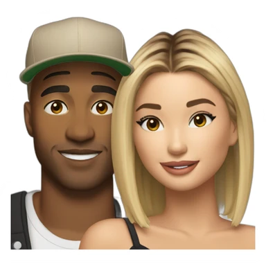 Justin and hailey bieber sticker