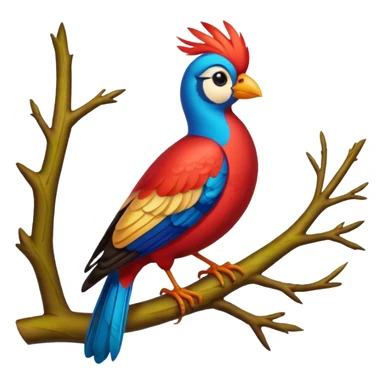liverpool bird on the branch of tree sticker