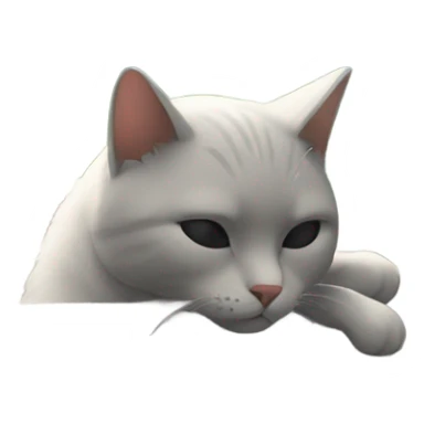 the cat is sleeping on the windowsill sticker