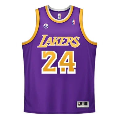 los angeles lakers jersey sticker