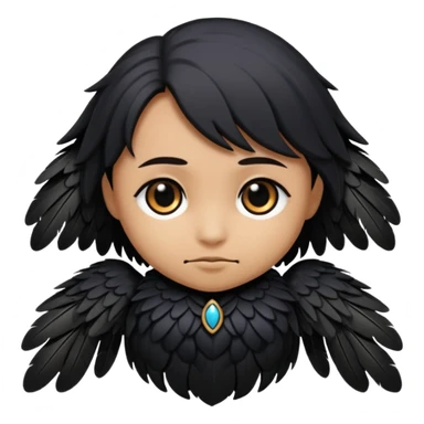 raven chibi emoji sticker