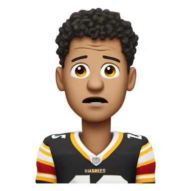 Patrick Mahomes crying to a referee  sticker