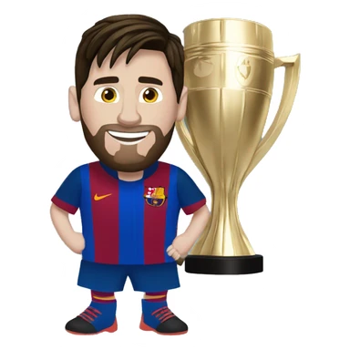 Messi con la copa  sticker