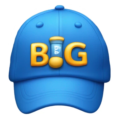 a blue cap where its written "Big Deal" on the front just the cap sticker