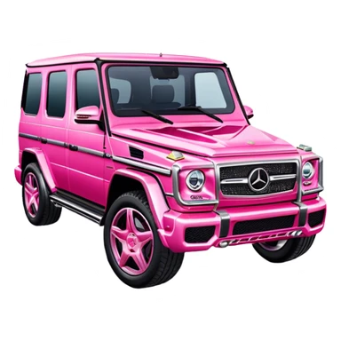 pink mercedes G wagon sticker