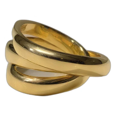 Cartier Trinity ring 3 gold sticker
