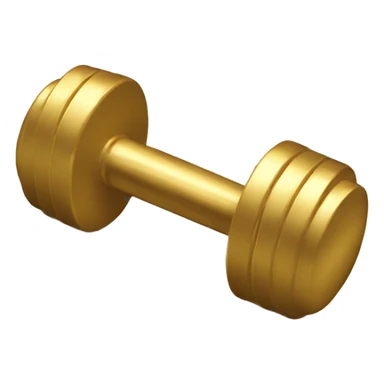 gold dumbell sticker