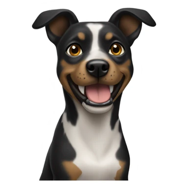 Perro negro chiwuawua sticker