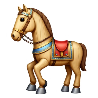 Make a Trojan horse sticker