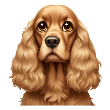 Scary Tan cocker spaniel  sticker