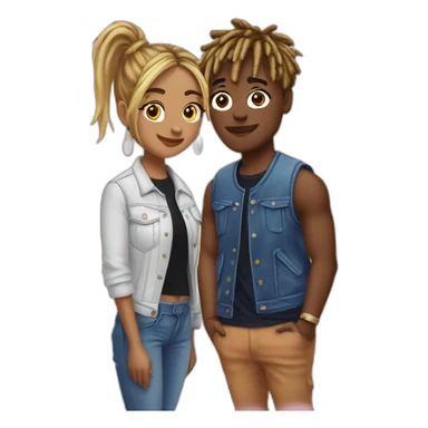 Juice WRLD and Ally Lotti  sticker