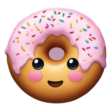 A doughnut plushy ￼ sticker
