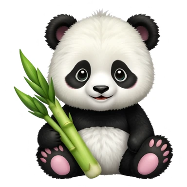 Panda wearing leak sticker