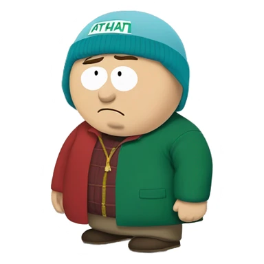 eric cartman from south park saying whateva whateva  sticker