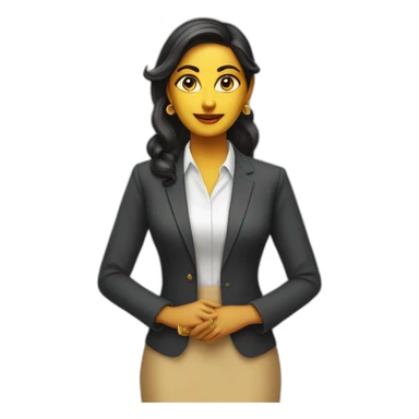 Lakshmi+business woman+ no spectacles+indian sticker